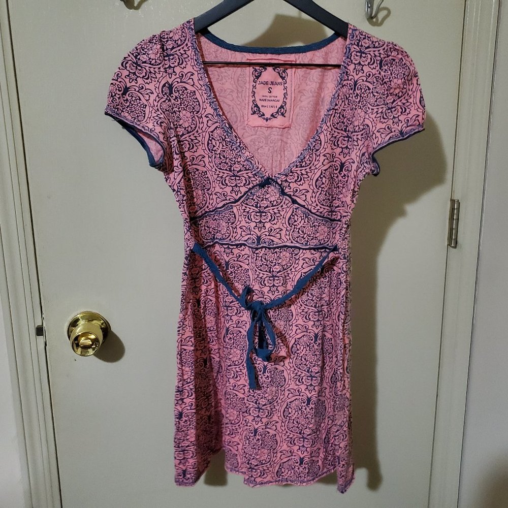 Jade Jeans Pink Flower Shirt